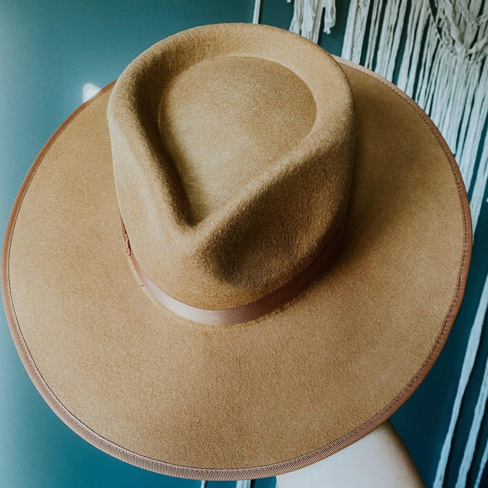 BRAND NEW Brown Wide Brim Rancher Hat